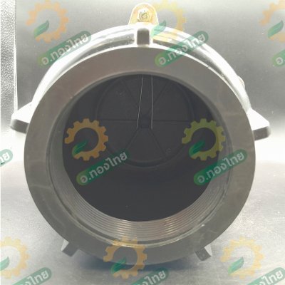 ฟุตวาล์ว PVC หัวกะโหลกดูดน้ำ ลิ้นสปริง 5 หู แบบเกลียวใน สีดำ ขนาด 3 นิ้ว (Red Hand)