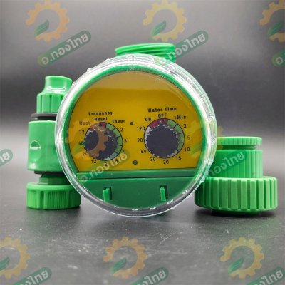 เครื่องตั้งเวลารดน้ำอัตโนมัติ Water timer แบบอนาล็อก เครื่องควบคุมการรดน้ำ (สีเขียว-เหลือง)