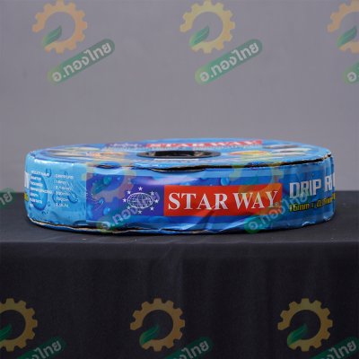 เทปน้ำหยด สายน้ำหยด 30 cm ยาว 1000 เมตร 30x1000 หนา 0.18 ยี่ห้อ starway สตาร์เวย์