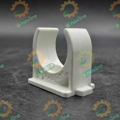 กิ๊ปก้ามปูขาว PVC ขนาด 1/2" (4หุน) หนา 8.5 (ท่อน้ำไทย) อุปกรณ์ท่อร้อยสายไฟ สีขาว