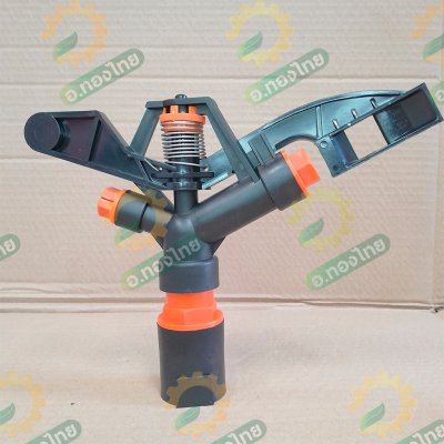 สปริงเกอร์ เกลียวใน 1 นิ้ว รุ่น 2 หัวฉีด หมุนรอบตัว ยี่ห้อ super product (สีส้ม-ดำ)