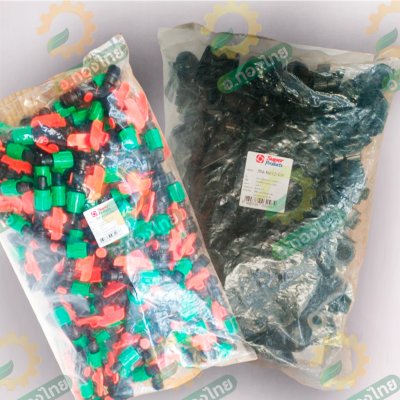 วาล์วน้ำหยด วาล์วผ้าใบ วาล์วเกลียว 1/2 ต่อสายส่งน้ำ ท่อผ้าใบ จำนวน 100 ตัว (Super product)