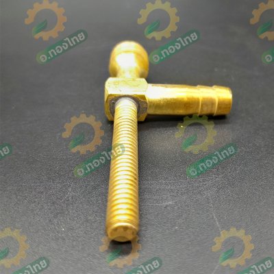 งอท้ายสายพ่นยา ข้อต่อสายพ่นยา 3 ทาง ติดรถไถ เกลียว 2 หุน (1/4 นิ้ว) - ทองเหลือง