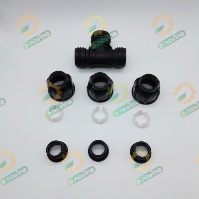 ข้อต่อสวมล็อค ข้อต่อสามทาง PE ขนาด 20 มิล - 4 หุน (คละสี)