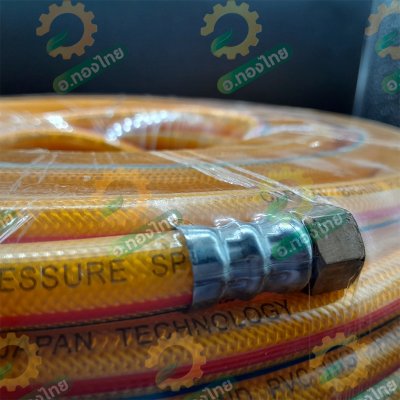 สายพ่นยา สายฉีดยา หนา 3 ชั้น 50 เมตร ข้อต่อทองเหลือง ยี่ห้อ CAPITAL