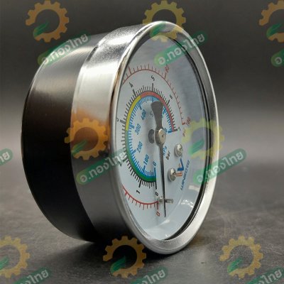 เกย์ปอน 7 บาร์ เกจ์วัดแรงดัน (Pressure Gauge) หน้าปัด 63mm. เกลียวนอก 1/4