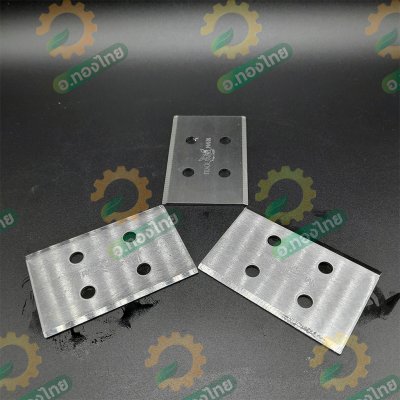 ใบมีดตัดหญ้า 3ใบ/ชุด แบบติดจานยึด ทำจากเหล็กไฮสปีด + น็อต 6 ตัว ตราหงษ์ (แบบสั้น)