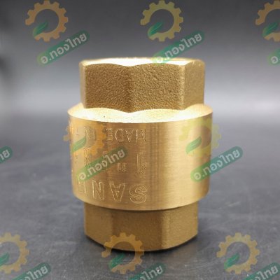 เช็ควาล์วตั้ง เช็ควาล์วสปริง วาล์วกันย้อน ทองเหลือง ขนาด 2 นิ้ว ยี่ห้อ SANWA