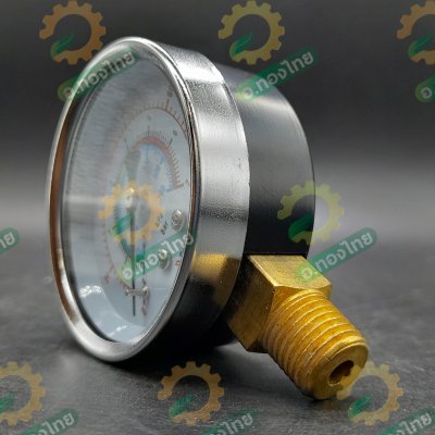 เกย์ปอน เกย์กลม เกจ์วัดแรงดัน 7 บาร์ (Pressure Gauge) หน้าปัด 63 mm. เกลียวนอก 1/4 นิ้ว