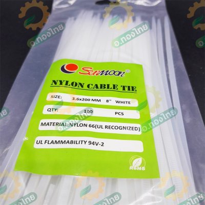 สายรัด เคเบิ้ลไทร์ หนวดกุ้ง สายรัดสายไฟ 4 , 6 , 8 นิ้ว (100 เส้น)