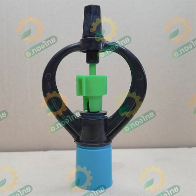 สปริงเกอร์ สายฝน + ฝาครอบ PVC 1/2 (สี่หุน) เสียบท่อพีวีซีได้เลย-สีเขียว