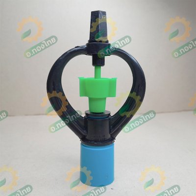 สปริงเกอร์ สายฝน + ฝาครอบ PVC 1/2 (สี่หุน) เสียบท่อพีวีซีได้เลย-สีเขียว