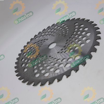 ใบมีดตัดหญ้า ใบเลื่อยวงเดือน แบบติดเล็บ ขนาด 10 นิ้ว (สีเงิน)