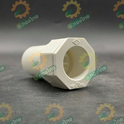 ข้อต่อเข้ากล่อง คอนเนคเตอร์ (สีขาว) PVC ขนาด 1/2 นิ้ว หนา 13.5 ยี่ห้อ ท่อน้ำไทย