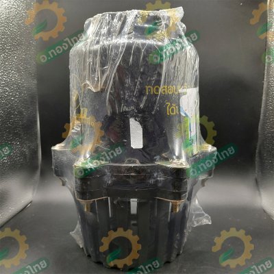 ฟุตวาล์ว PVC หัวกะโหลกดูดน้ำ ลิ้นสปริง 6 หู แบบเกลียวใน สีดำ ขนาด 3 นิ้ว (Red Hand)