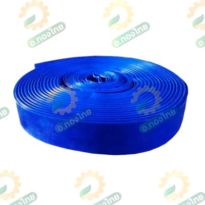 สายส่งน้ำ สายสปริงเกอร์ ท่อผ้าใบ เคลือบ PVC สายดับเพลิง 2 นิ้ว (สีน้ำเงิน) ยาว 100 เมตร คละยี่ห้อ