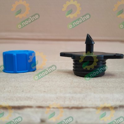 มินิสปริงเกอร์ หัวน้ำหยด จานบิน เสียบสายไมโคร PE (สีฟ้า) ยี่ห้อ ปลาวาฬ จำนวน 10 ตัว