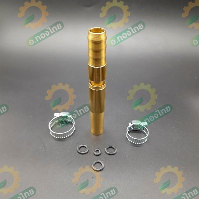 หัวฉีดน้ำทองเหลือง หัวฉีดน้ำต่อสายยาง ปืนฉีดน้ำ รดน้ำต้นไม้ รุ่น DM-19 ยาว 4 นิ้ว