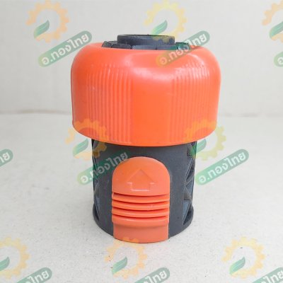 ข้อต่อสวมเร็ว ข้อต่อสายยางเครื่องฉีดน้ำ ข้อต่อก๊อกน้ำ+สายยาง (สีส้ม-ดำ)