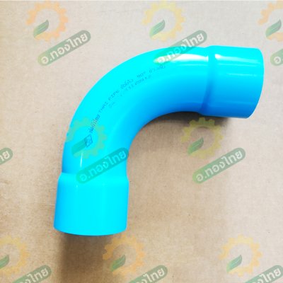 ข้อโค้ง 90 องศา ขนาด 1 1/2 , 2 , 2 1/2 นิ้ว หนา 8.5 ยี่ห้อ ท่อน้ำไทย (ช่วงสั้น)