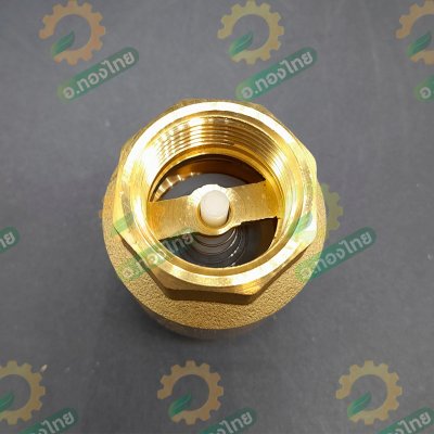 เช็ควาล์วตั้ง เช็ควาล์วสปริง วาล์วกันย้อน ทองเหลือง ขนาด 1 นิ้ว ยี่ห้อ SANWA