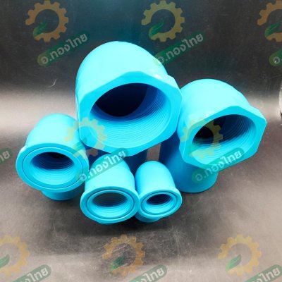 งอเกลียวใน ข้องอ 90 องศา PVC พีวีซี ขนาด 1/2 - 2 นิ้ว หนา 13.5 ยี่ห้อ ท่อน้ำไทย