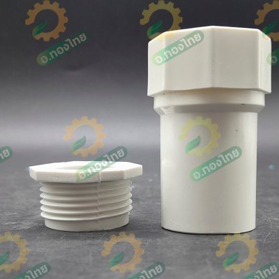 ข้อต่อเข้ากล่องขาว PVC ขนาด 1/2 (ท่อน้ำไทย)