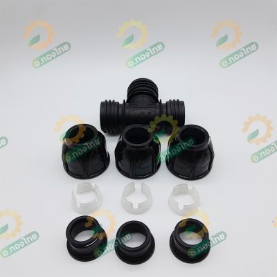 ข้อต่อสวมล็อค ข้อต่อสามทาง PE ขนาด 20 มิล - 4 หุน (คละสี)