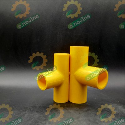 ข้อต่อ PVC สีเหลือง ข้อต่อร้อยสายไฟ ขนาด 1/2 , 3/4 นิ้ว ยี่ห้อ ท่อน้ำไทย