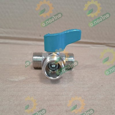 มินิบอลวาล์ว 3ทาง (ผู้-ผู้-ผู้) วาล์วปิดเปิด ขนาด 1/2 (สี่หุน) ยี่ห้อ ซันวา SANWA ทองเหลือง 