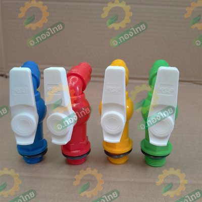 ก๊อกสนาม ก๊อกน้ำประปา ก๊อกเปิดปิด PVC ขนาด 1/2 นิ้ว (4หุน) ยี่ห้อ Spider คละสี