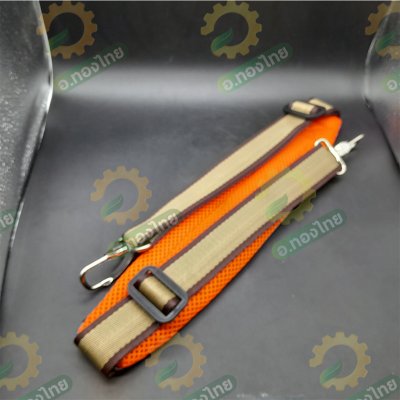 สายสะพาย เครื่องตัดหญ้า บ่าเดี่ยว ลายสก๊อต แบบหนานุ่ม (ลูกฟูก)