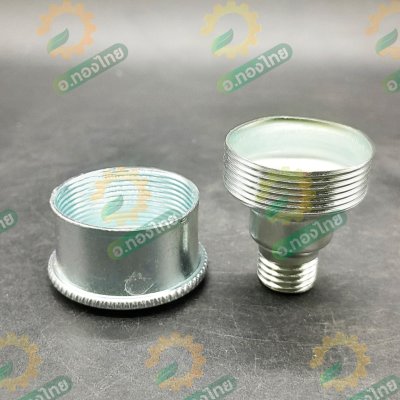 ตลับจาระบี กระปุกจาระบี ใช้กับปั๊มหาง เกลียว 12 มม. (สีเงิน)