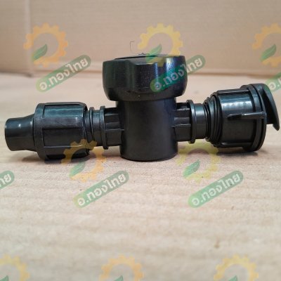 วาล์วผ้าใบ วาล์วสายส่งน้ำ แบบหมุนเกลียว (รุ่นใหม่) จำนวน 100 ตัว (สีดำ)