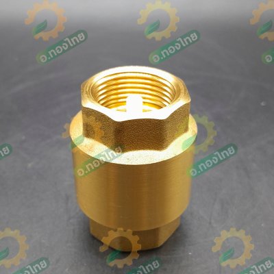 เช็ควาล์วตั้ง เช็ควาล์วสปริง วาล์วกันย้อน ทองเหลือง ขนาด 1 นิ้ว ยี่ห้อ SANWA