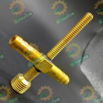 สี่ทางพ่นยา ทองเหลือง ข้อต่อพ่นยาติดท้ายรถไถ เกลียวนอก ขนาด 2 หุน (1/4”)