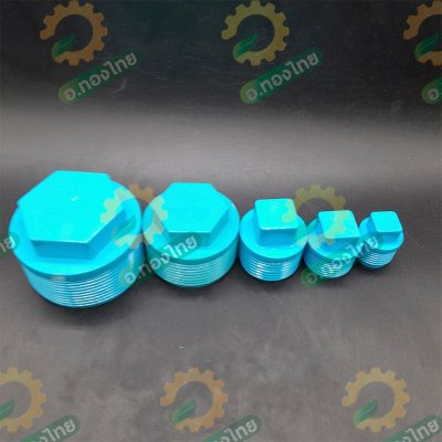 ปลั๊กอุดเกลียวนอก ตัวปิดท่อ PVC พีวีซี ขนาด 1/2 - 2 นิ้ว (ท่อน้ำไทย)