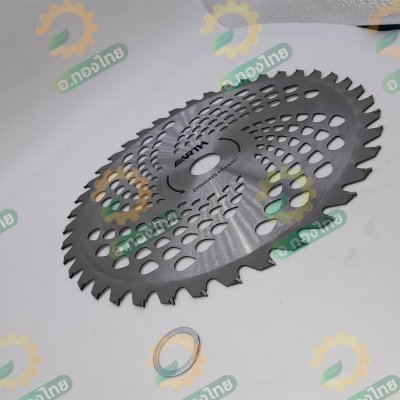 ใบมีดตัดหญ้า ใบเลื่อยวงเดือน แบบติดเล็บ ขนาด 10 นิ้ว (สีเงิน)