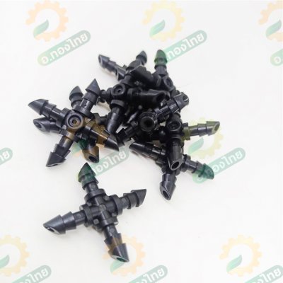 ข้อต่อสี่ทาง สายไมโคร ยี่ห้อ SUPER PRODUCT (10 ตัว)