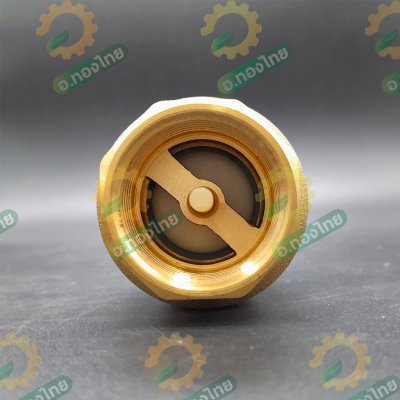 เช็ควาล์วตั้ง เช็ควาล์วสปริง วาล์วกันย้อน ทองเหลือง ขนาด 2 นิ้ว ยี่ห้อ SANWA