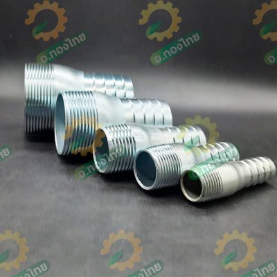 แป๊บรีด แป๊บลดเกลียวนอก เหล็ก ข้อต่อสายยาง หางปลาไหล 1/2 - 3 นิ้ว (สี่หุน - 3นิ้ว)