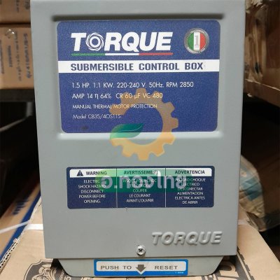ปั๊มบาดาล ซับเมอร์ส TORQUE ทอร์ค AC 2 นิ้ว 1.5 แรง 6 ใบพัด 380V บ่อ 4  รุ่น TQ-SP-8BM06-4/T บ่อบาดาล