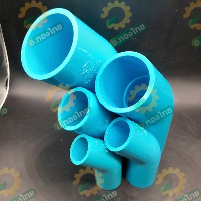 ข้องอ 45 องศา PVC พีวีซี ขนาด 1/2 - 2 นิ้ว หนา 13.5 ยี่ห้อ ท่อน้ำไทย