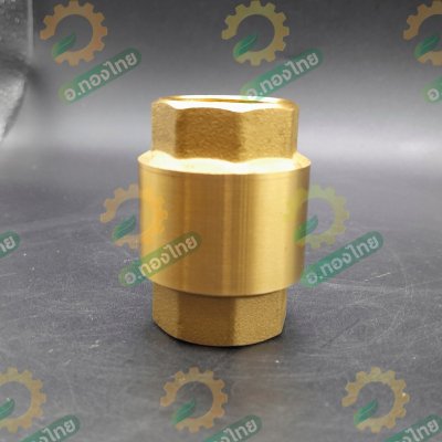 เช็ควาล์วตั้ง เช็ควาล์วสปริง วาล์วกันย้อน ทองเหลือง ขนาด 1 นิ้ว ยี่ห้อ SANWA