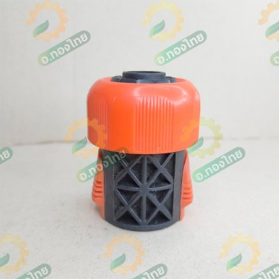 ข้อต่อสวมเร็ว ข้อต่อสายยางเครื่องฉีดน้ำ ข้อต่อก๊อกน้ำ+สายยาง (สีส้ม-ดำ)