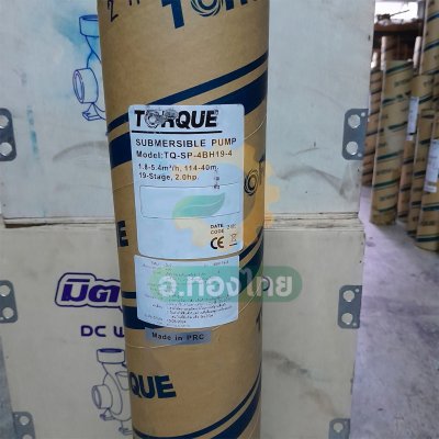 ปั๊มบาดาล ซับเมอร์ส TORQUE ทอร์ค AC 1.5 นิ้ว 2 แรง 19 ใบพัด 380V บ่อ 4 บ่อบาดาล รุ่น TQ-SP-4BH19-4/T