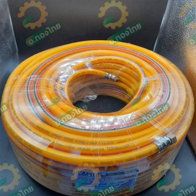 สายพ่นยา สายฉีดยา หนา 3 ชั้น 50 เมตร ข้อต่อทองเหลือง ยี่ห้อ CAPITAL