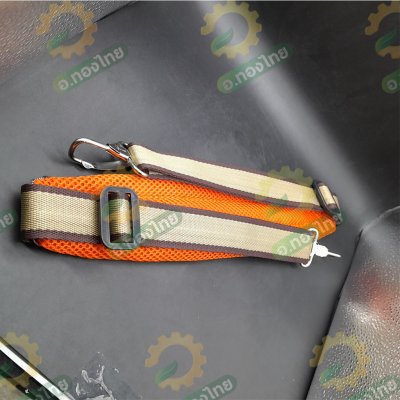 สายสะพาย เครื่องตัดหญ้า บ่าเดี่ยว ลายสก๊อต แบบหนานุ่ม (ลูกฟูก)