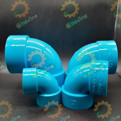 ข้องอ บาง 90 องศา PVC 1 1/2 - 3 นิ้ว หนา 8.5 (ท่อน้ำไทย)