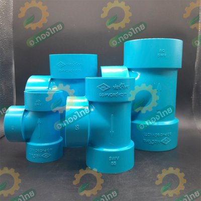 สามทาง บาง PVC พีวีซี ขนาด 1 1/2 - 3 นิ้ว หนา 8.5 (ท่อน้ำไทย)